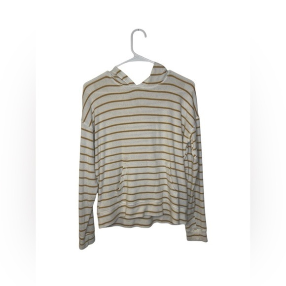 American Eagle Outfitters Striped Hoodie - White and yellow - Picture 1 of 5